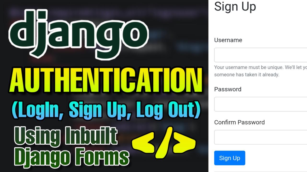 How to build Authentication Form in Django
